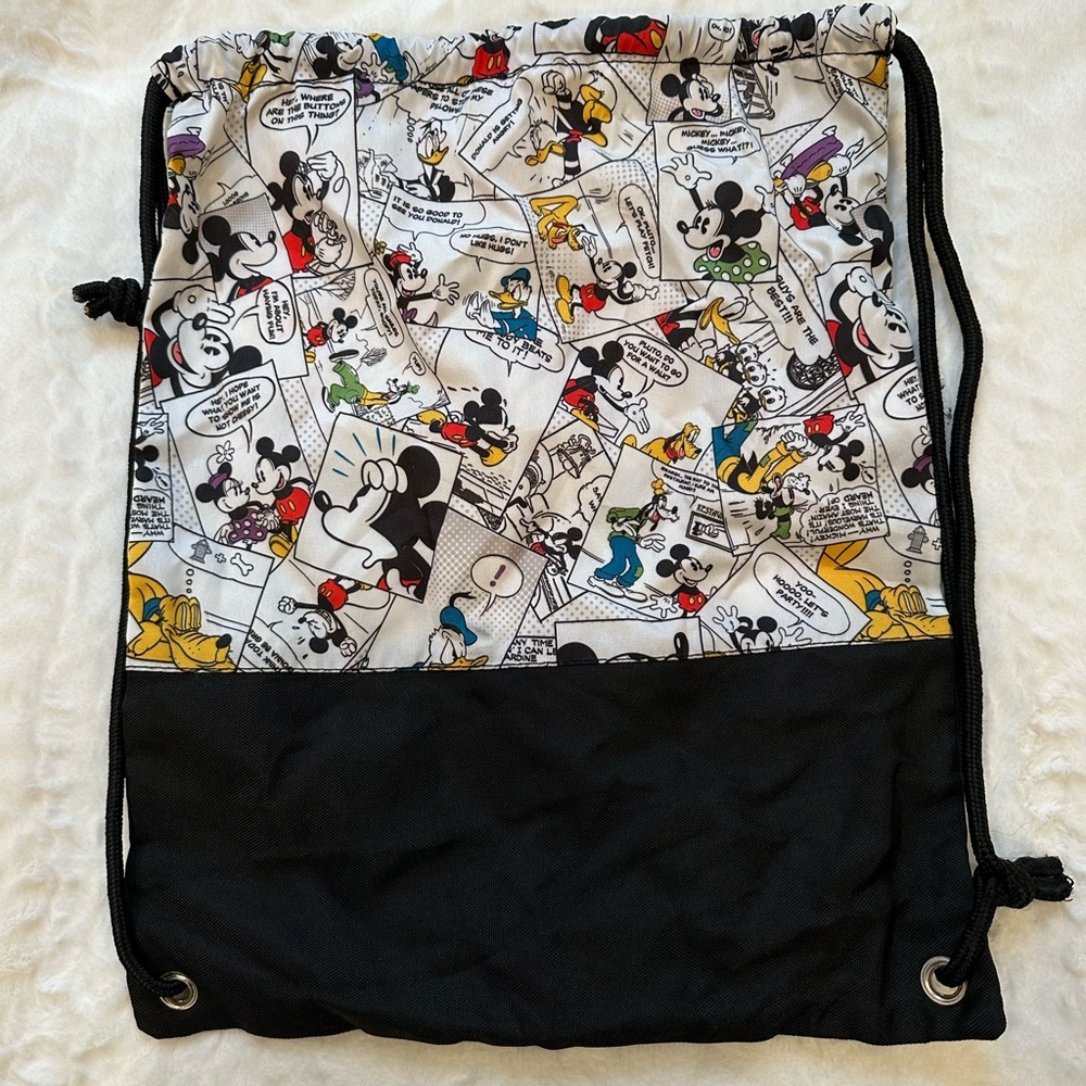 Disney Comic Strip Drawstring Backpack - image 4
